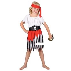 Girls High Seas Pirate Fancy Dress Halloween Costume