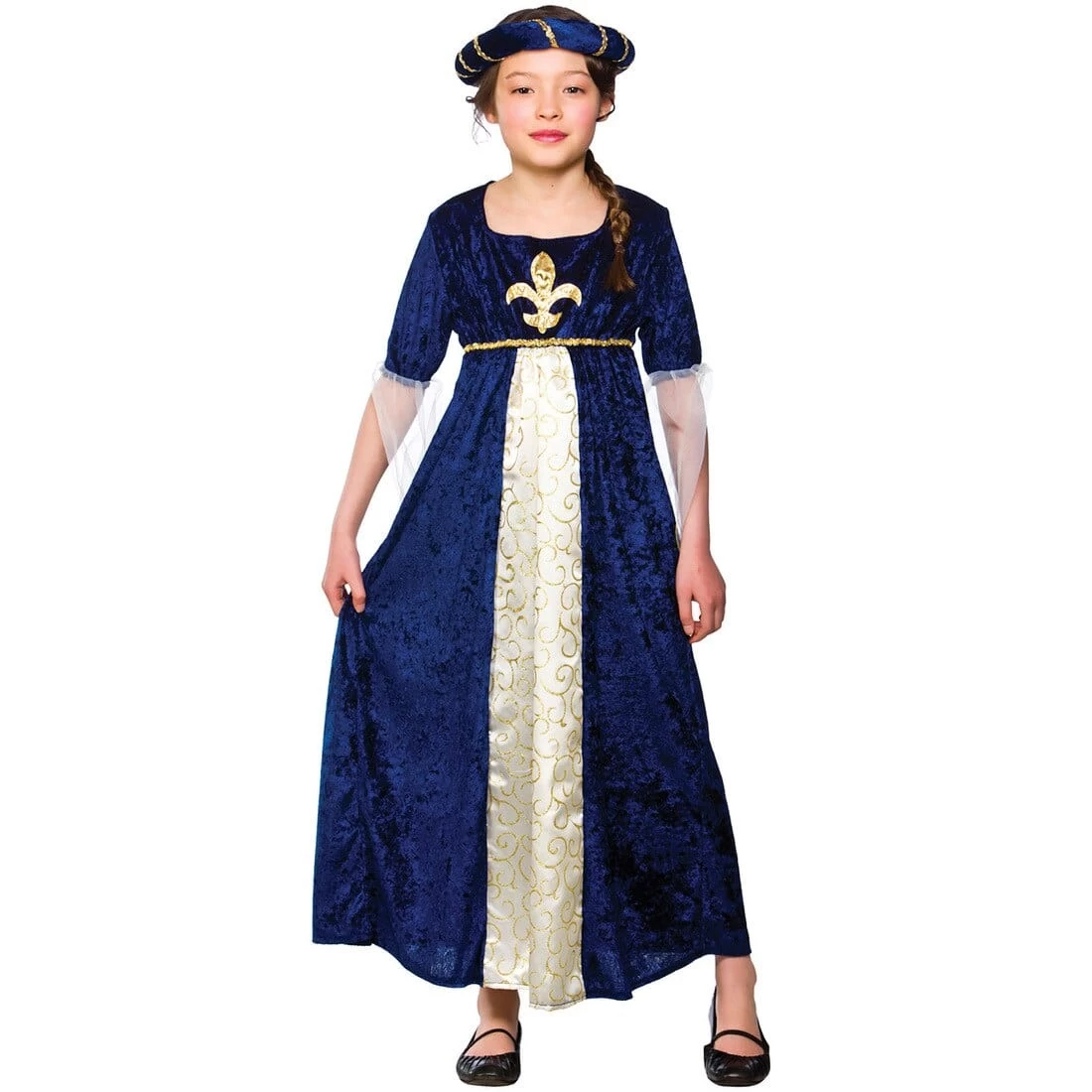 Girls Tudor Princess Royal Fancy Dress Halloween Costume 1 Girls Tudor Princess Royal Fancy Dress Halloween Costume