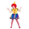 Girls Cute Little Clown Fancy Dress Halloween Costume