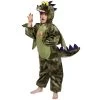 Kids Green Dinosaur Fancy Dress Halloween Party Outfit Costume